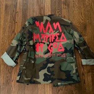 “Man Inspired By God” Army Jacket